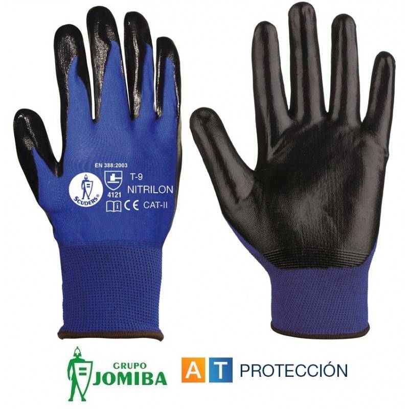 Guantes nitrilo gris