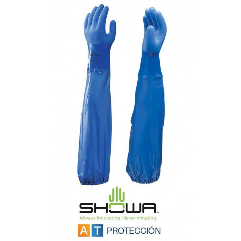 Guantes protección química Showa 690 - EXTRA LARGO