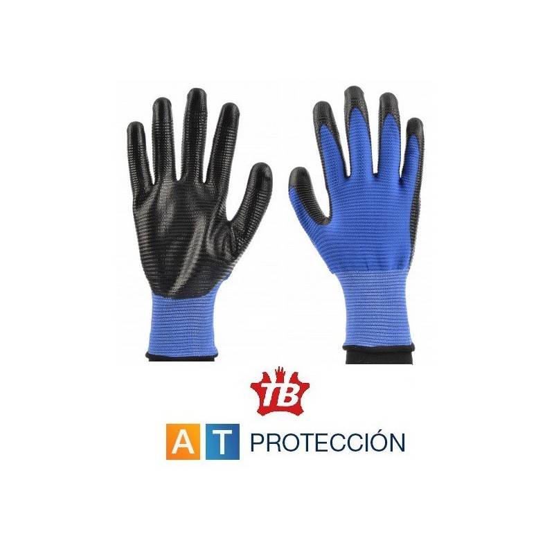 Guantes de nitrilo palma rugosa Tomas Bodero 700 U3