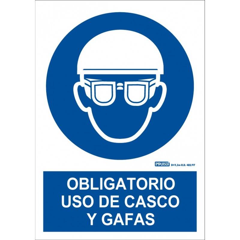 ES OBLIGATORIO EL USO DE CASCO Y GAFAS A4 Y A3