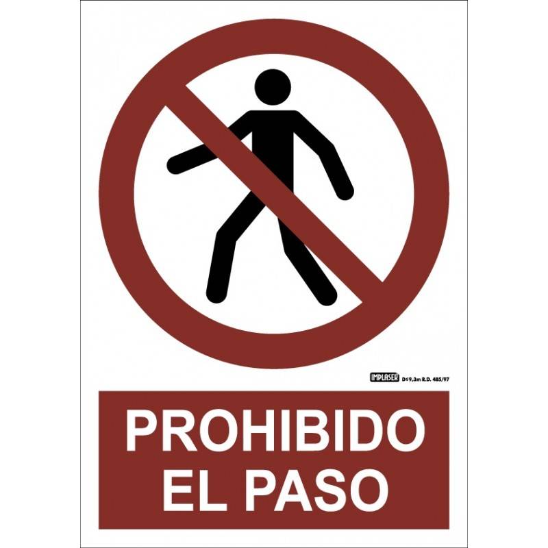 PROHIBIDO EL PASO A4 Y A3