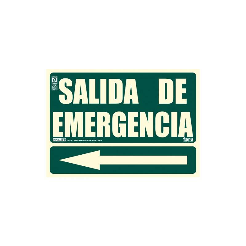 señal salida de emergencia izquierda