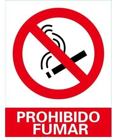 Prohibido fumar excepto en las zonas habilitadas A4