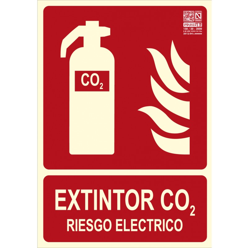  EXTINTOR CO2 RIESGO ELÉCTRICO  A4 