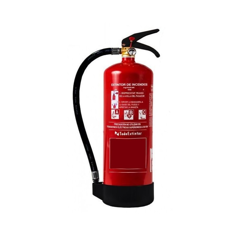 Extintor polvo ABC 6kg – AQL Protección – Material contra incendios