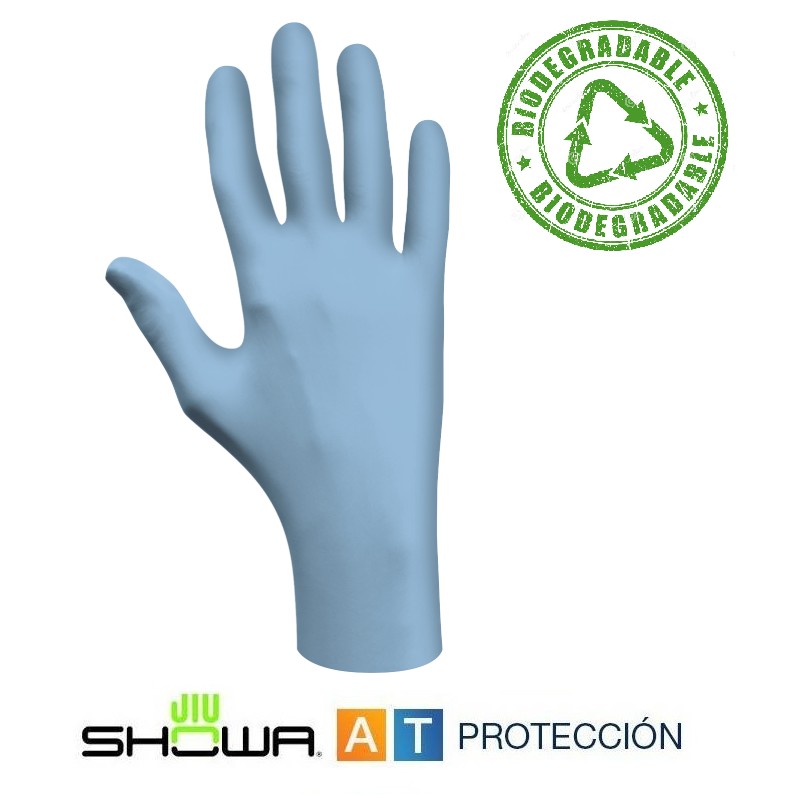 Caja 100 guantes nitrilo Showa 7505PF