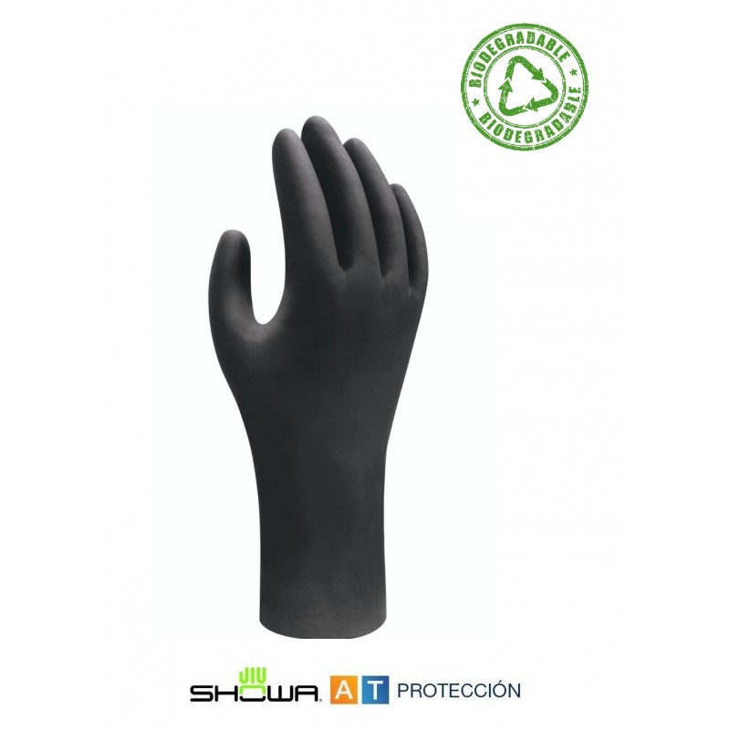 Caja 100 guantes nitrilo Showa 6112PF