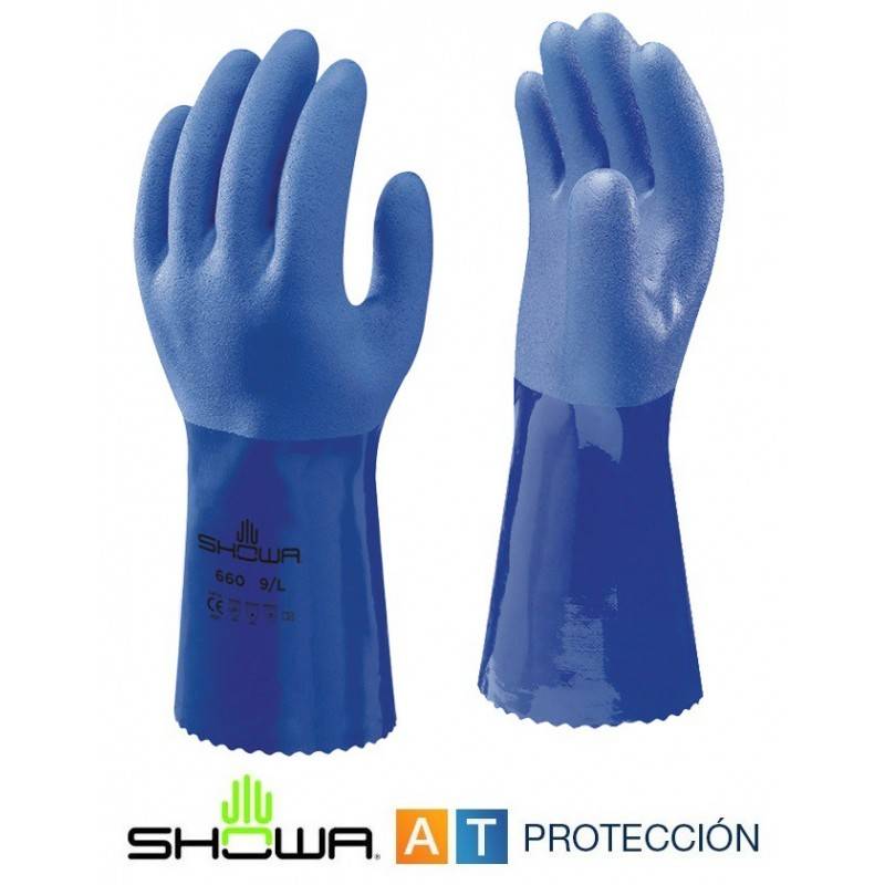 Guantes PVC triple baño Showa 660