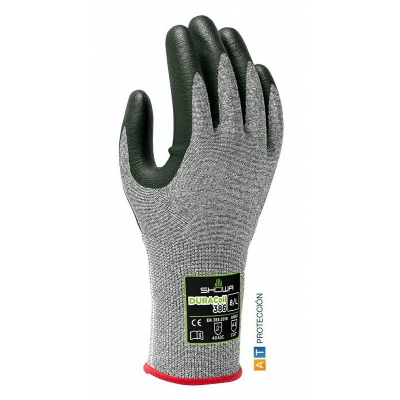 Par guantes nitrilo Showa Duracoil 386