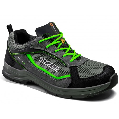 Sparco Gymkhana S1p SRC, Zapatos de Seguridad de Trabajo, Verde