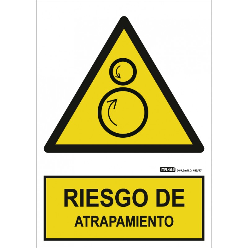 ¡ATENCIÓN! RIESGO DE ATRAPAMIENTO A4 Y A3