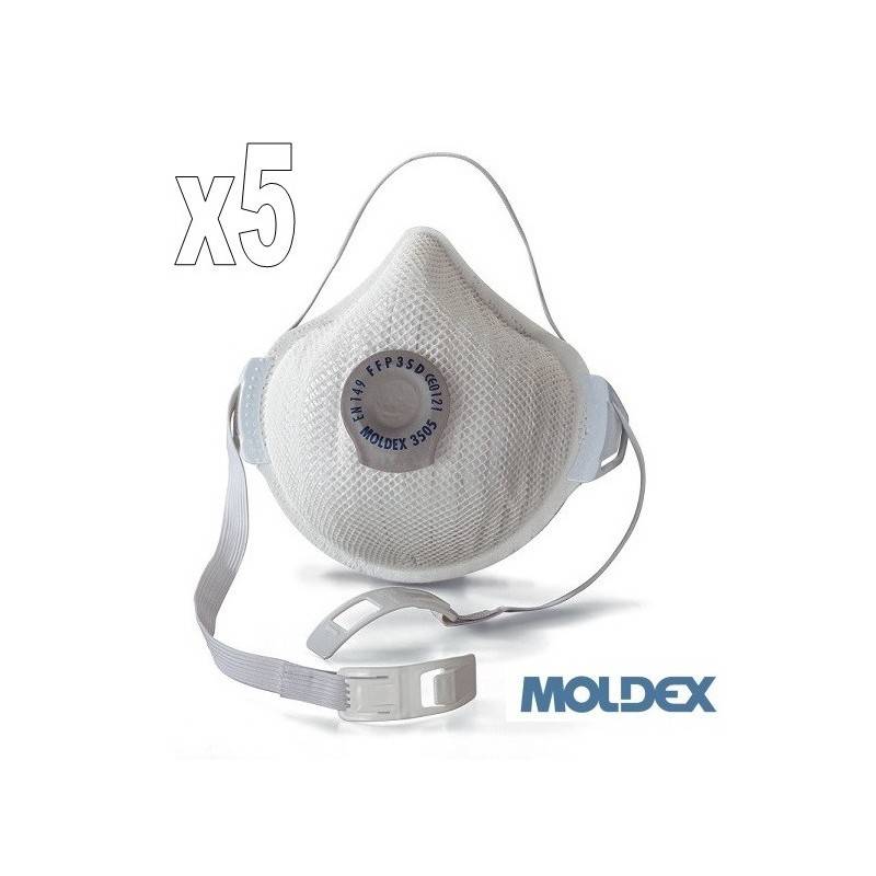 Mascarilla Moldex 3505 FFP3 con válvula