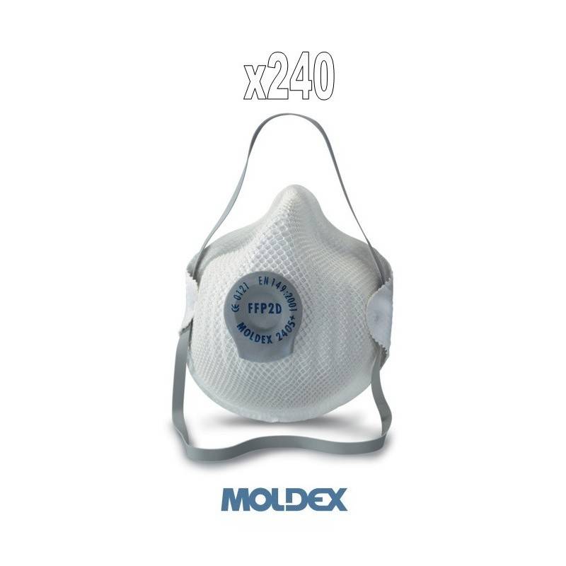 Pack 240 mascarillas Moldex 2405 FFP2